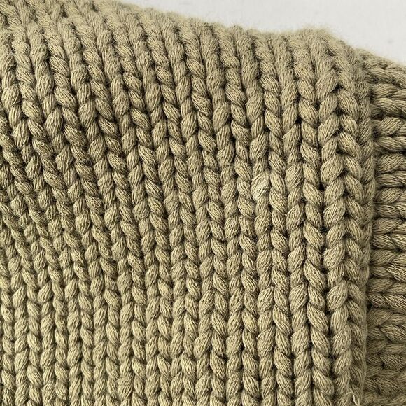 Allsaints Short Sleeve Olive Green Knit Sweater - Picture 5 of 9